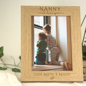 Nanny I Love You Gift Gift for Nan Nana Nanny Nannie Custom Personalised Engraving image 1