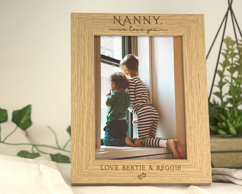 Nanny I Love You Gift Gift for Nan Nana Nanny Nannie Custom Personalised Engraving image 1