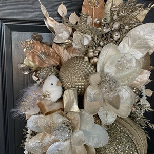Champagne Ball Ornament Wreath