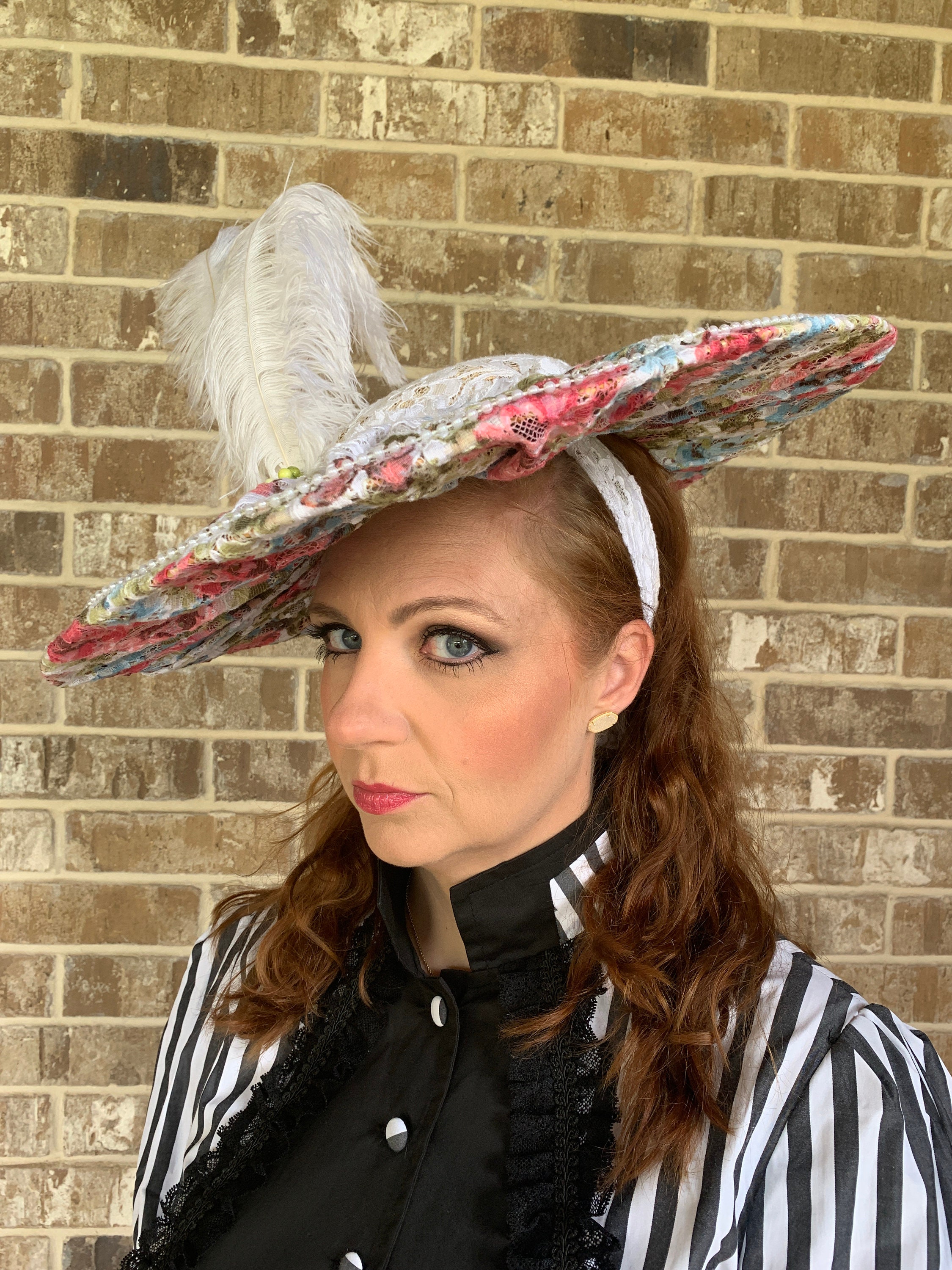 18th Century Feather Hat for Women 