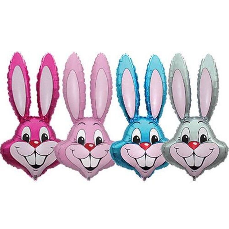EASTER Party foil and latex balloons DECORATIONS Chick Bunny Etsy