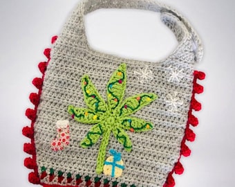 Baby Bib Christmas Tree Crochet Pattern