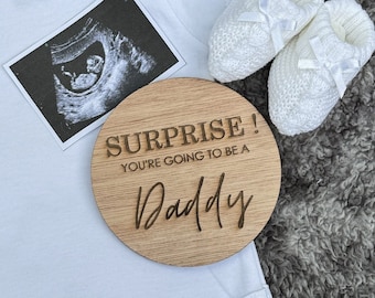 You’re going to be a Daddy surprise disc | Pregnancy announcement gift, Baby announcement, Dad to be announcement