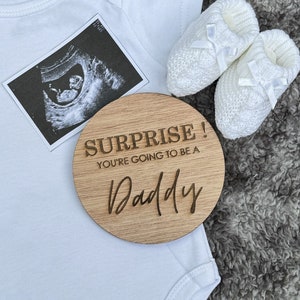 You’re going to be a Daddy surprise disc | Pregnancy announcement gift, Baby announcement, Dad to be announcement