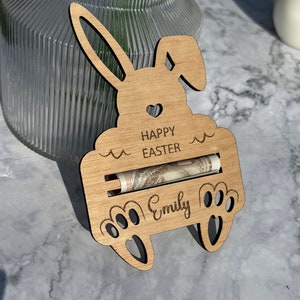 Porte-monnaie personnalisé lapin de Pâques | Rembourrage de paniers de Pâques, Cadeaux de Pâques | Décoration de panier de Pâques, étiquettes de panier de Pâques