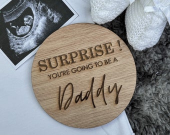 You’re going to be a Daddy surprise disc | Pregnancy announcement gift, Baby announcement, Dad to be announcement