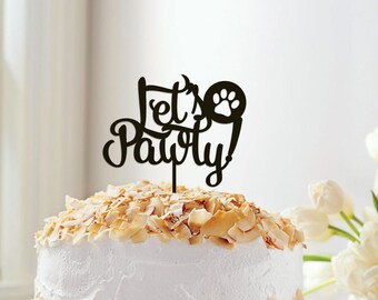 Pet Happy Brthday Cake Topper, Custom Pet Topper, Brthday Pawty, Dog Brthday, Gotcha Day - Etsy