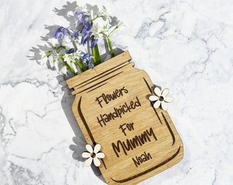 Personalized handpicked flowers for mummy mum mother