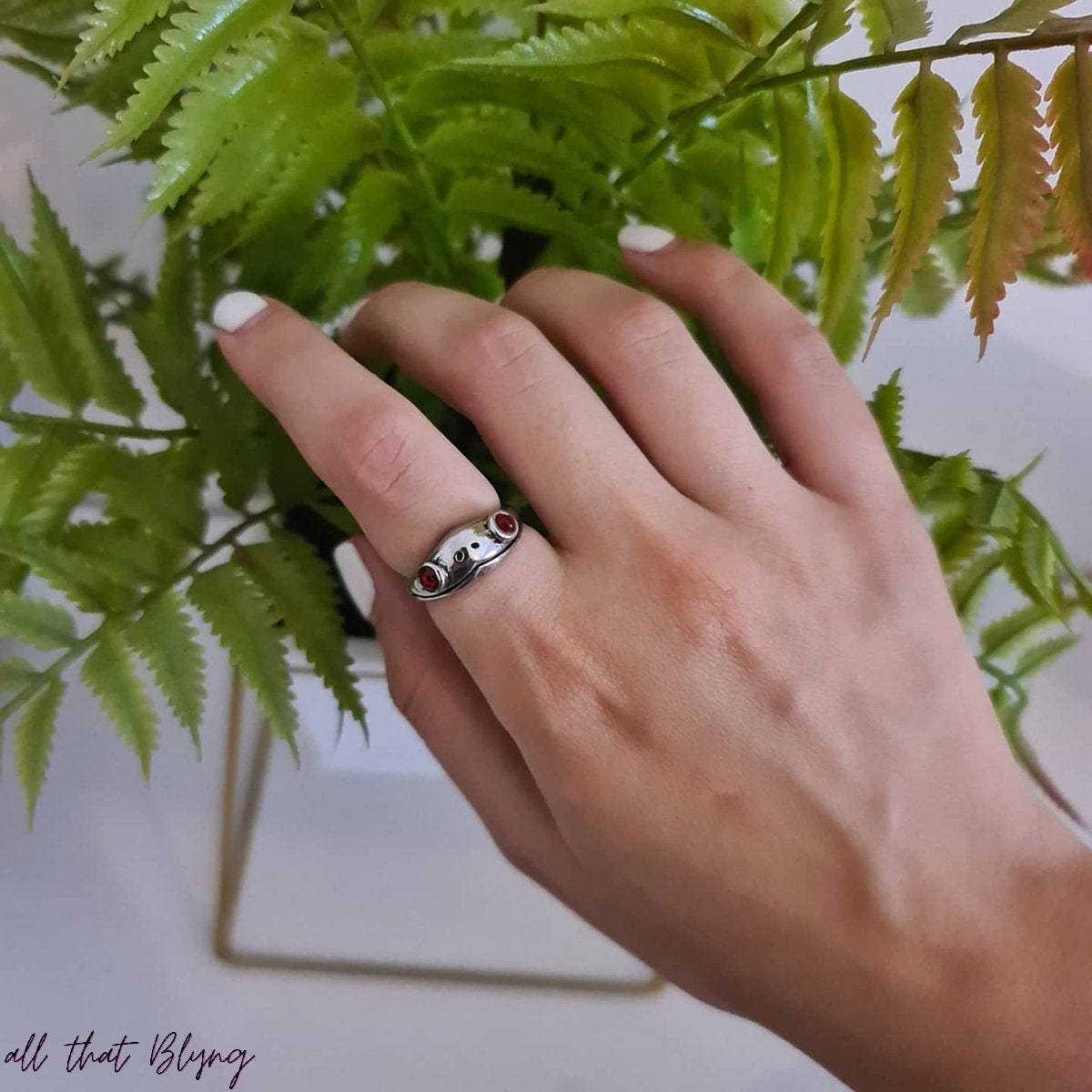 Vintage Frog Ring|Adjustable Frog ring silver handmade friendship rin…