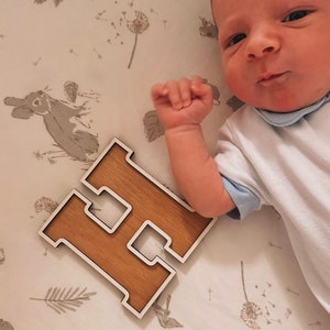 Letreros de madera personalizables con letras y nombres para la decoración de la habitación de los niños: letras del alfabeto individuales para pintar