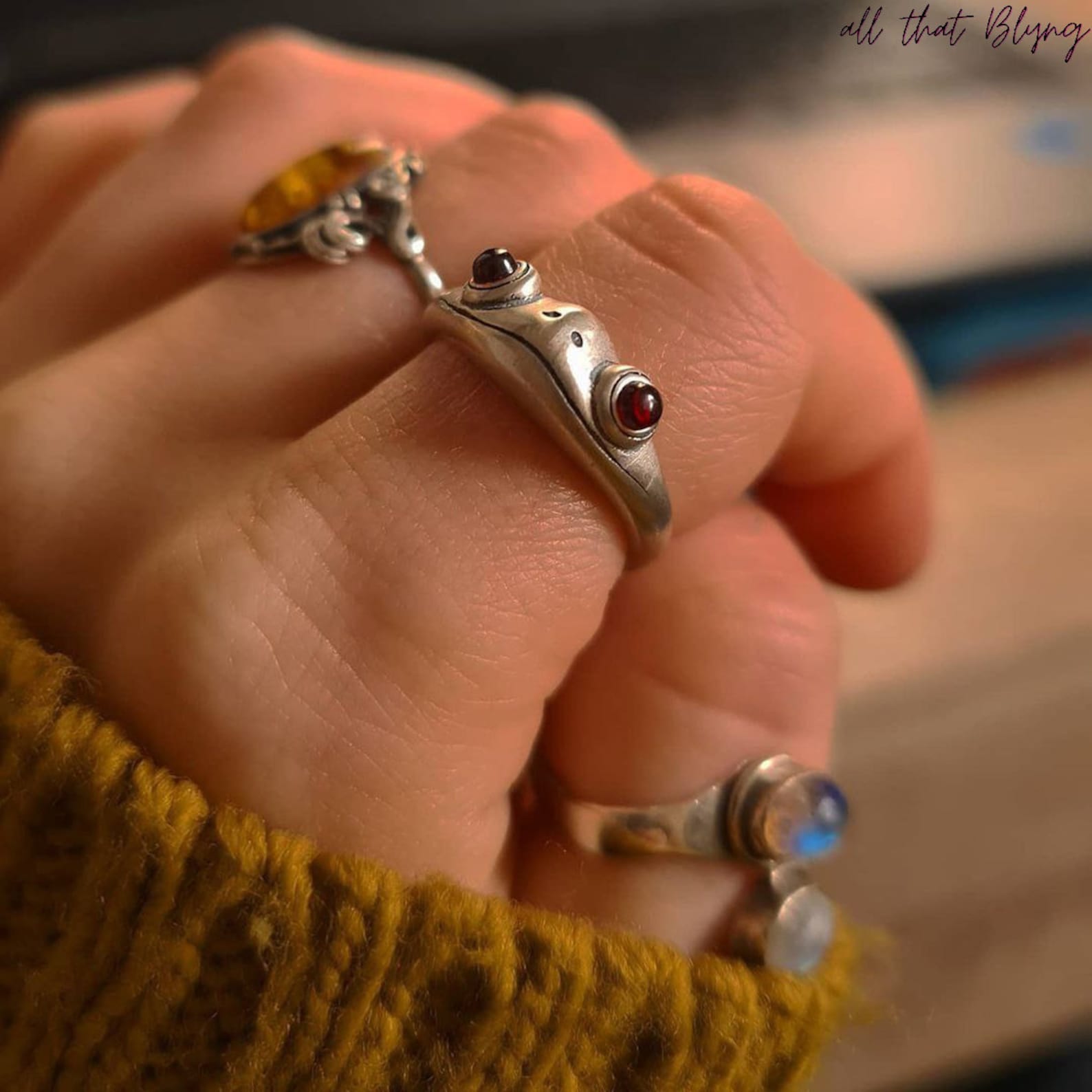 Vintage Frosch Ring Verstellbare Frosch Ring Sterling Silber | Etsy