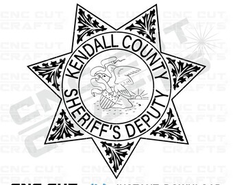 Kendall County Sheriff Deputy Badge Vector (SVG, AI, EPS)