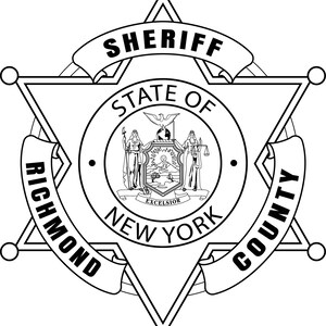 Comté de Richmond, NY, shérif, badge svg, svg, eps, dxf, png, gravure laser jpeg, découpe laser, fichier de routeur CNC, gravure sur bois, découpe laser
