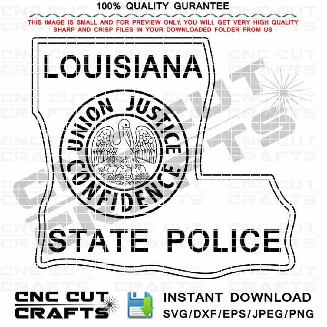 Louisiana State Police Svg Vector Badge, Patch, Logo, Emblem, Monogram