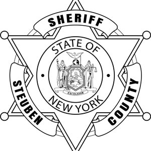 Comté de Steuben, NY, shérif, badge svg, svg, eps, dxf, png, gravure laser jpeg, découpe laser, fichier de routeur CNC, gravure sur bois, fichier laser