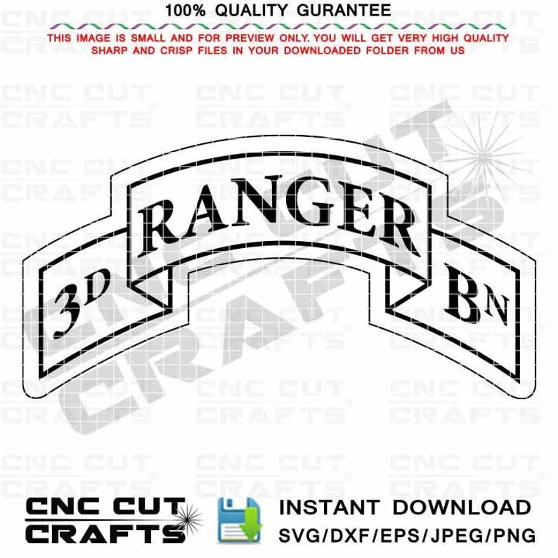 3rd Ranger BN SVG, CNC Laser Cut File (digital Download) - Etsy