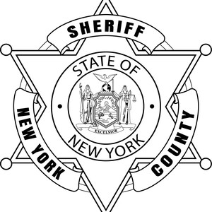 Comté de New York, NY, shérif, badge svg, svg, eps, dxf, png, gravure laser jpeg, découpe laser, fichier de routeur CNC, gravure sur bois, fil laser