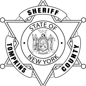 Comté de Tompkins, NY, shérif, badge svg, svg, eps, dxf, png, gravure laser jpeg, découpe laser, fichier de routeur CNC, gravure sur bois, fil laser