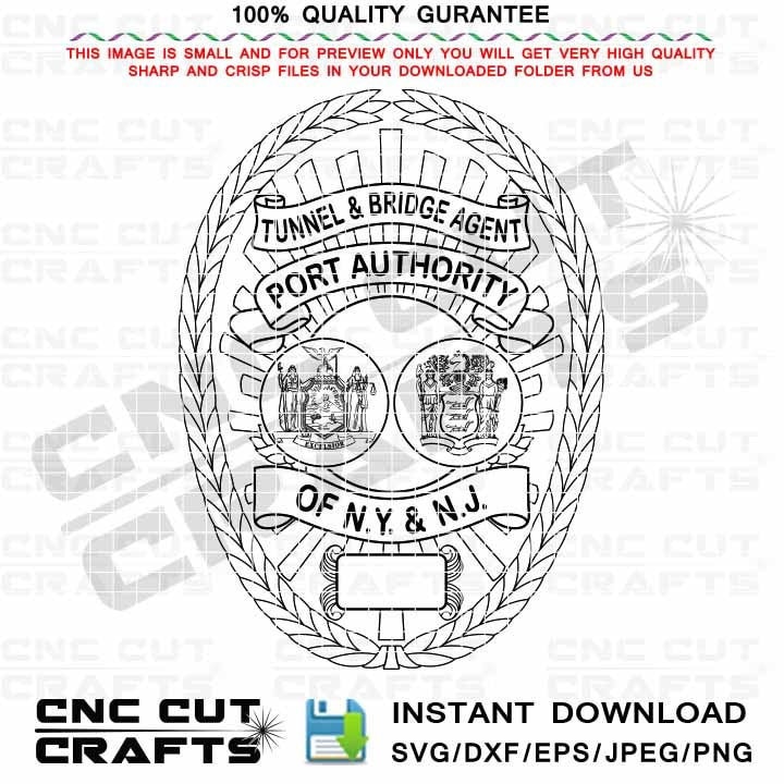 Tunnel and Bridge Agent Badge Vector Svg File of Port Etsy