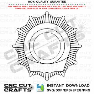 Police svg sunburst logo vector badge template for police, sheriff, custom logo badge, cnc cutting file, Laser engraving Cricut, Vinyl Cut