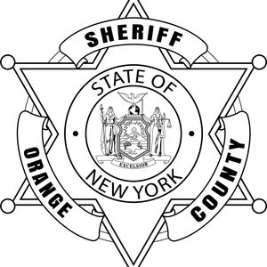 Comté d'Orange, NY, shérif, badge svg, svg, eps, dxf, png, gravure laser jpeg, découpe laser, fichier de routeur CNC, gravure sur bois, fichier laser