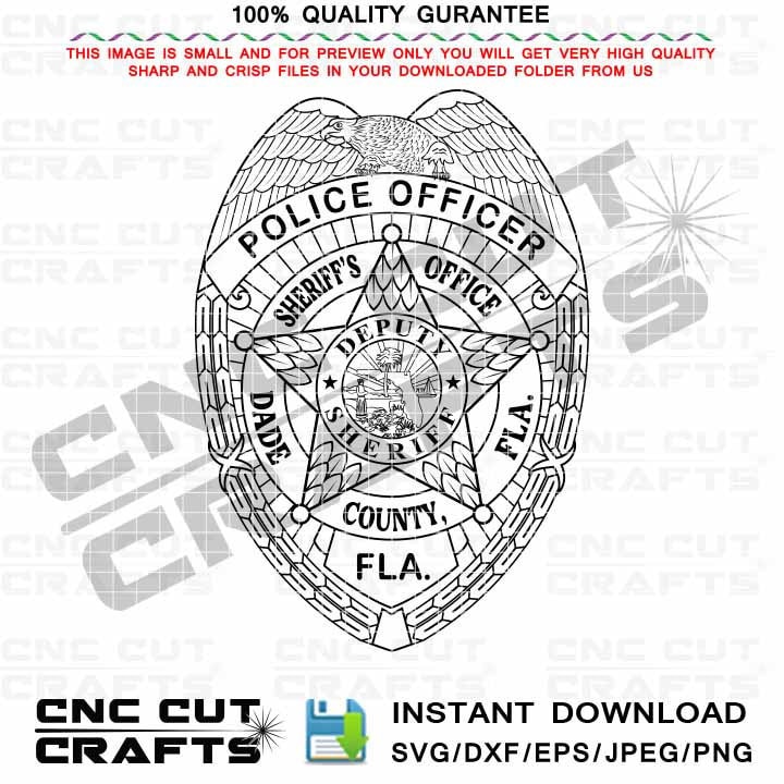 Miami police badge - Etsy 日本