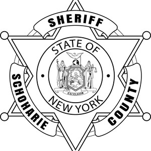 Comté de Schoharie, NY, shérif, badge svg, svg, eps, dxf, png, gravure laser jpeg, découpe laser, fichier de routeur CNC, gravure sur bois, laser