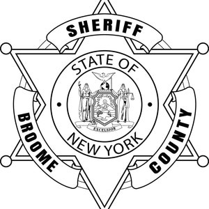 Comté de Broome, NY, shérif, badge svg, svg, eps, dxf, png, gravure laser jpeg, découpe laser, fichier de routeur CNC, gravure sur bois, fichier laser