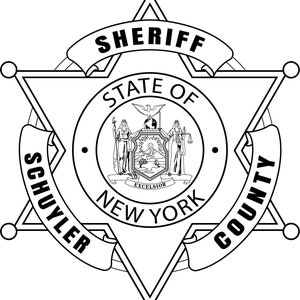 Comté de Schuyler, NY, shérif, badge svg, svg, eps, dxf, png, gravure laser jpeg, découpe laser, fichier de routeur CNC, gravure sur bois, fil laser