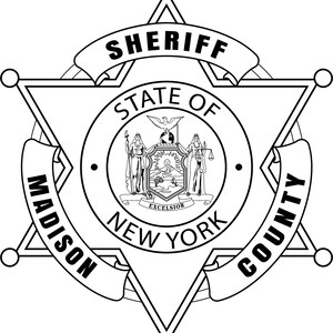 Comté de Madison, NY, shérif, badge svg, svg, eps, dxf, png, gravure laser jpeg, découpe laser, fichier de routeur CNC, gravure sur bois, fichier laser