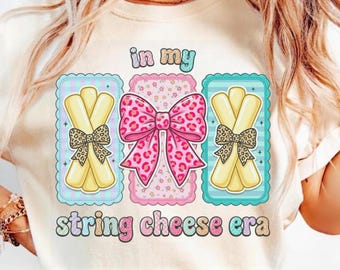 En mi era del queso en hebras PNG, Mamá del queso en hebras PNG, Gráfico de maternidad de moda, Diseño de camiseta divertida sobre la vida de mamá, Descarga digital, Vida de mamá PNG