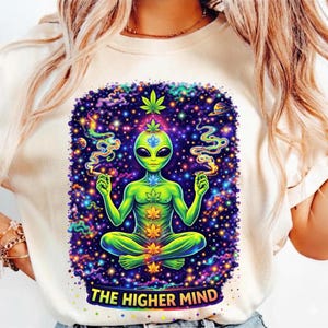 Mente Superior Galáxia Alienígena Stoner 4:20 Vida Maconha Folha de Erva PNG Inale a Coisa Boa Lótus Cannabis Stoner Gráfico Maconha Sublimação de Erva