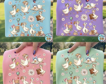 Libros Coquette Teacher Goose, Maestra Preppy Coquette Lápiz Lazo Brillantina Doodle Png, Ayuda para el Maestro Aula Enseña Amor Inspiración Floral Leopardo