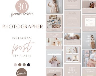Fotograaf Instagram berichtsjablonen, fotografie Instagram berichten, insta berichten, canva sjabloon voor fotografen, marketing voor kleine bedrijven