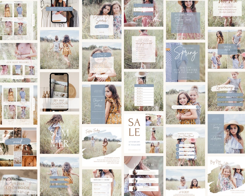 May include: A collage of images featuring children's clothing and accessories. The images are arranged in a grid pattern and feature a variety of styles and colors. The text "Spring" is featured in one of the images, along with the text "15% off for all orders for 1st March".