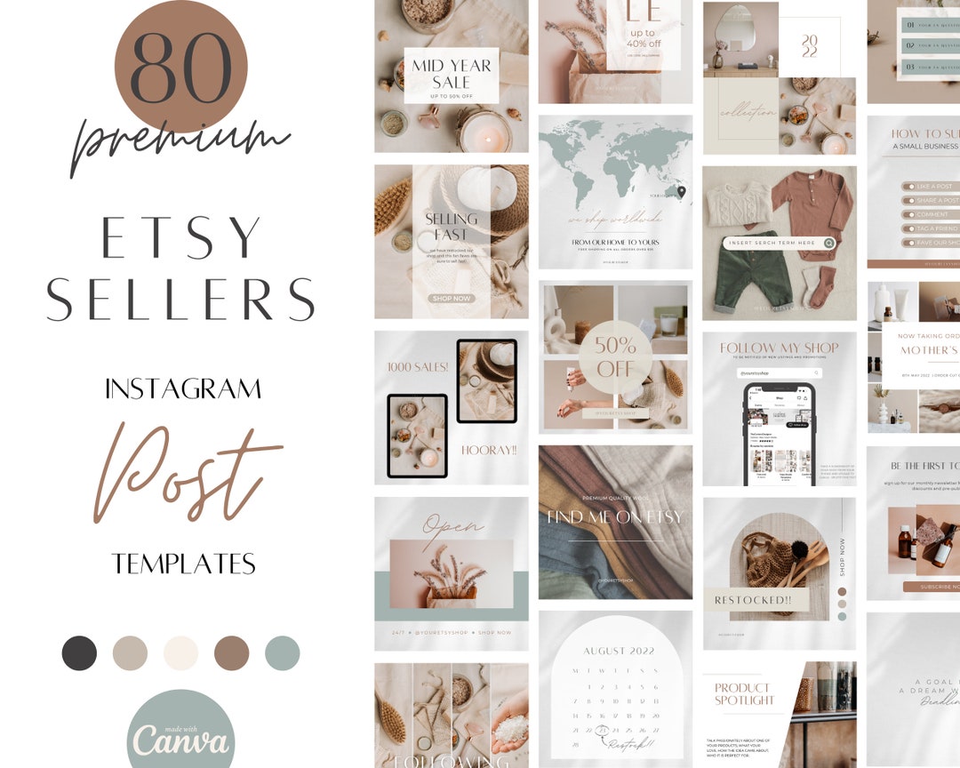 Etsy Seller Instagram Post Templates Etsy Shop Insta Posts Marketing Etsy Seller Instagram Post Templates Etsy Shop Insta Posts Marketing
