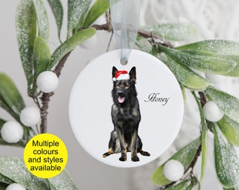 German Shepherd Dog Tree Ornament | Personalised Christmas Gift | Christmas Décor | Bauble | Keepsake | Custom Bauble | Dog Lover Bauble