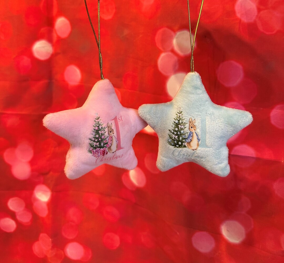 First Christmas Tree Decoration Baby's 1st Christmas Etsy