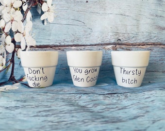 Herb label pots - Etsy UK