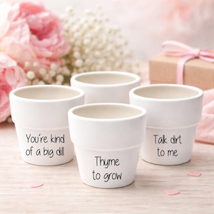 Personalised Mini Plant Pot | Funny Pun Flowerpot | Herb Planter | Mother’s Day Gardening Gift