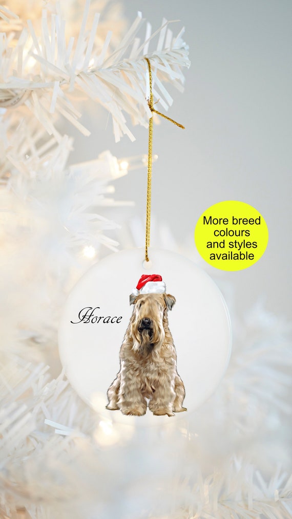 Soft coated wheaten terrier christmas ornament Clearance