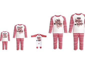 Matching Family Christmas Pyjamas | Personalised | Adult, Child and Baby Sizes | Believe Christmas Pyjamas | Snowman | Cotton | Festive