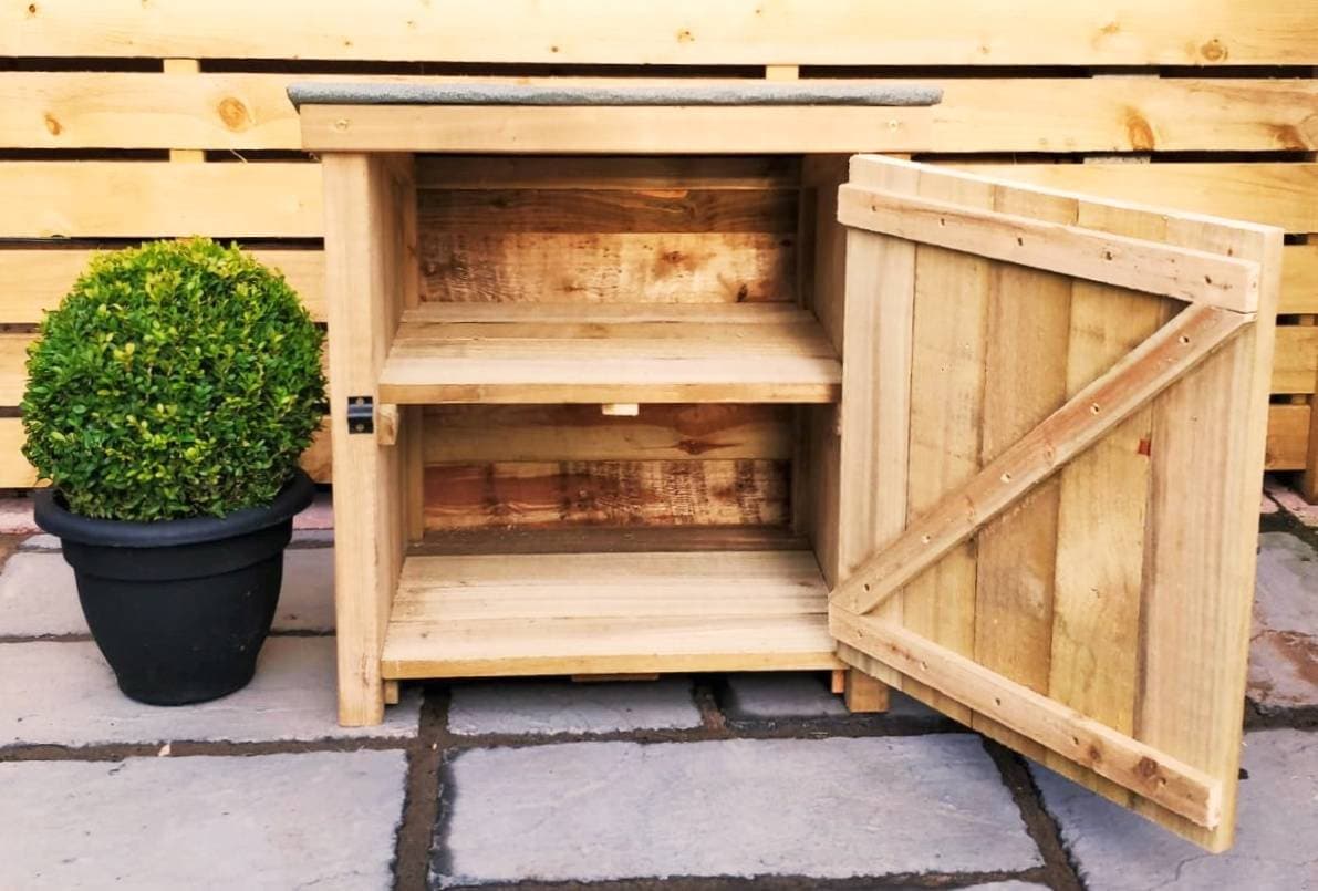 Chunky Wooden Wellie - Welly Store - Outdoor Shoe Storage - Work