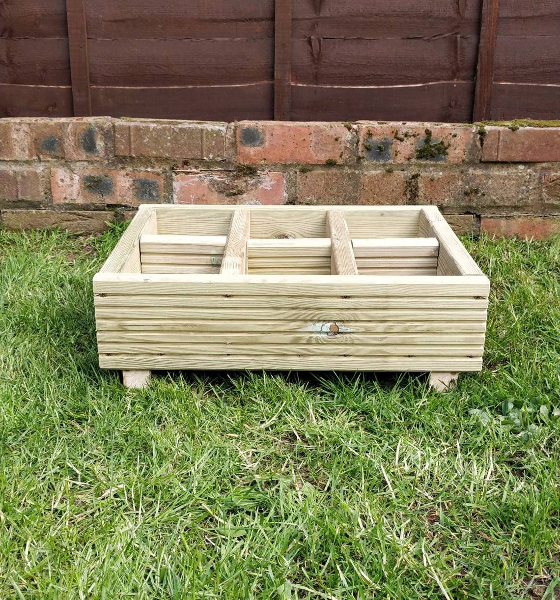 Wooden Herb Planter With Sections Herbs Homegrown Ideal Etsy UK