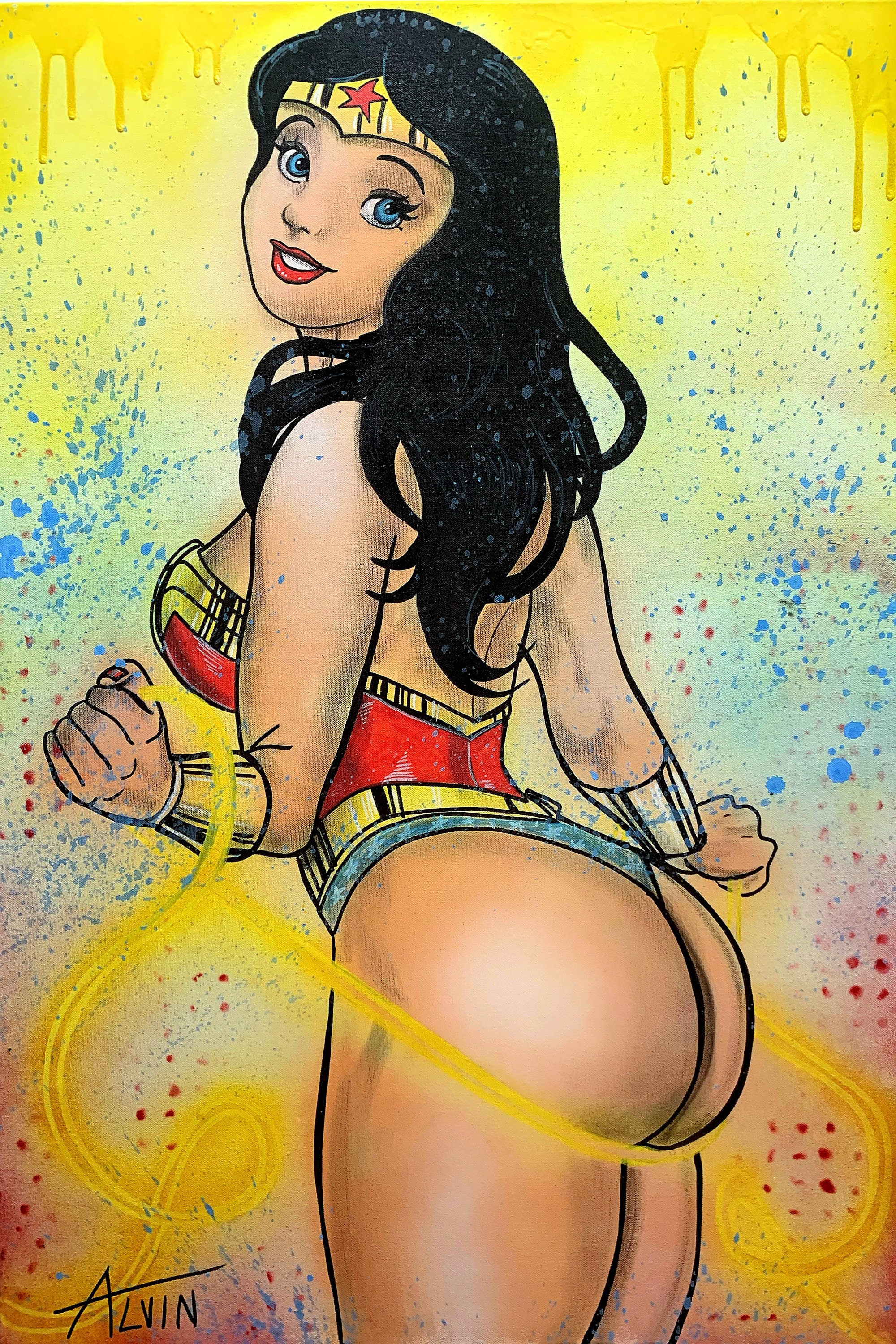 By Artist Alvin Silvrants Disney Wonder Woman Sexy pic