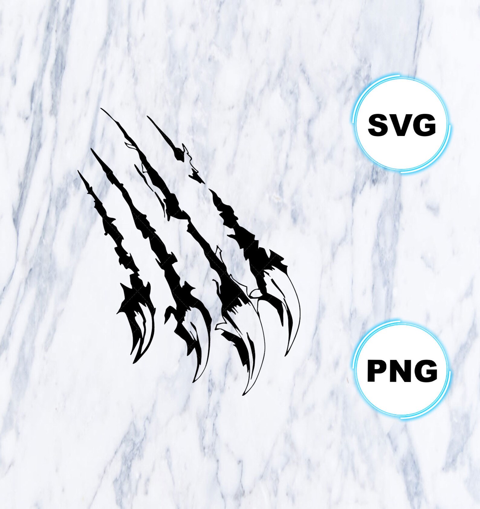 Claw Marks svg Scratches svg Claw skratch svg Claw Cut File Etsy