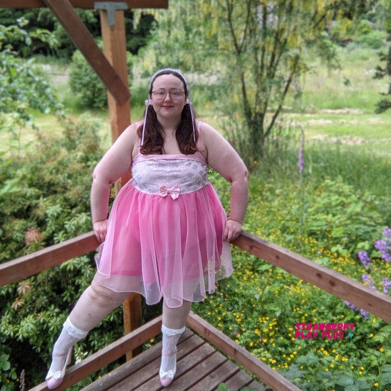 Plus Size ABDL Ageplay Short Ballet Dress Onesie Built in Etsy UK