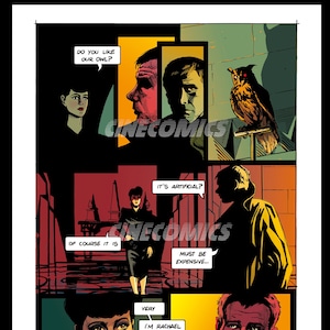 BLADE RUNNER - comic book page-poster - limited edition - A3 print