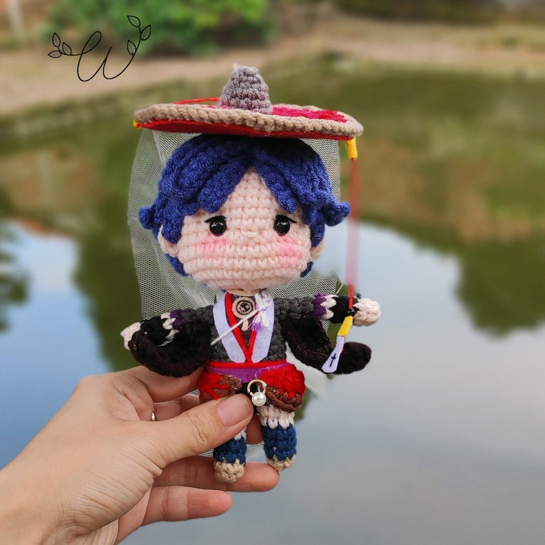 Genshin Impact Crochet Scaramouche Plushies Doll Amigurumi Etsy UK