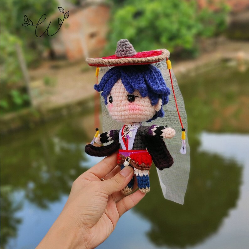 Genshin Impact Crochet Scaramouche Plushies Doll Amigurumi Etsy Canada